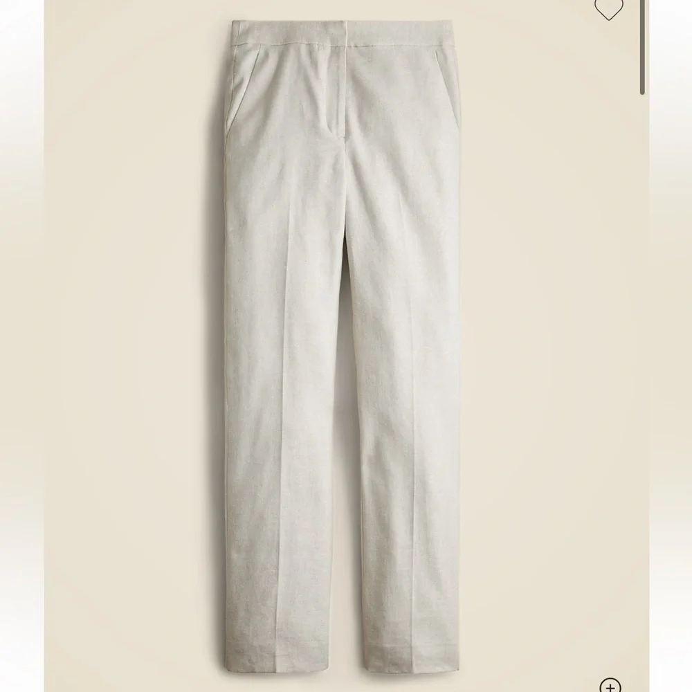 J.Crew Kate Straight Leg Linen Four-Season Stretch Pant- Size 0/2